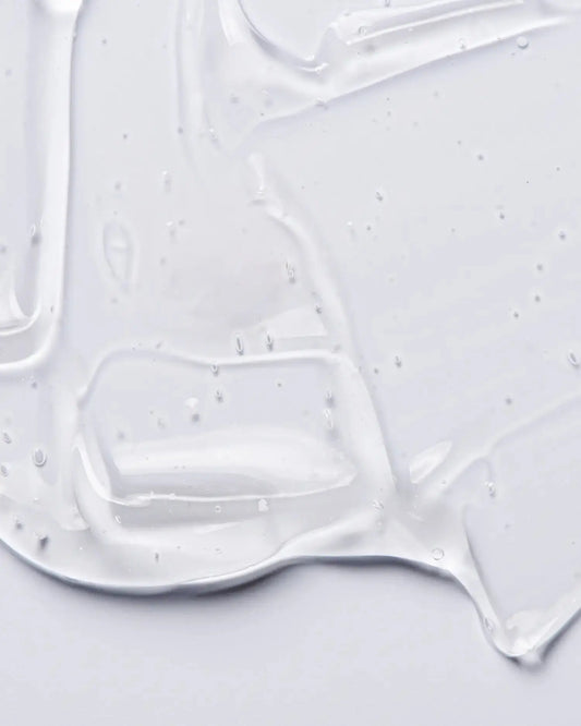 Clear peptide serum texture swatch