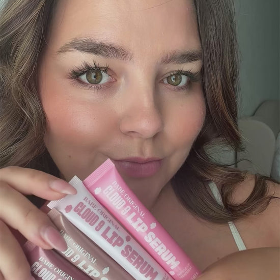 Cloud 9 Lip Serum all four shades applied