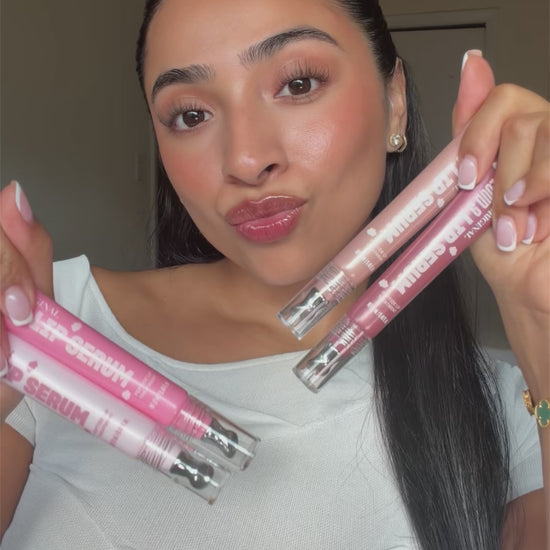 Cloud 9 Lip Serum all four shades applied